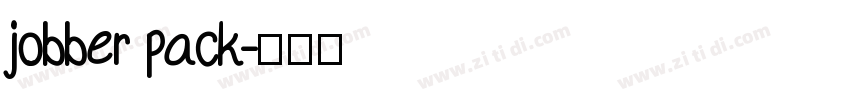 jobber pack字体转换